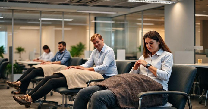 Massagem Rápida no Trabalho: Benefícios para Saúde e Produtividade
